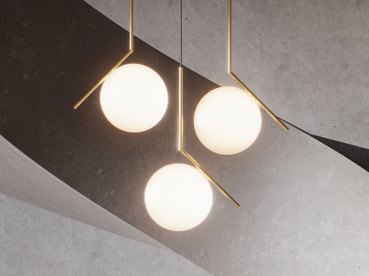 Flos IC Lights S2 Pendant Lamp by Michael Anastassiades - Chaplins