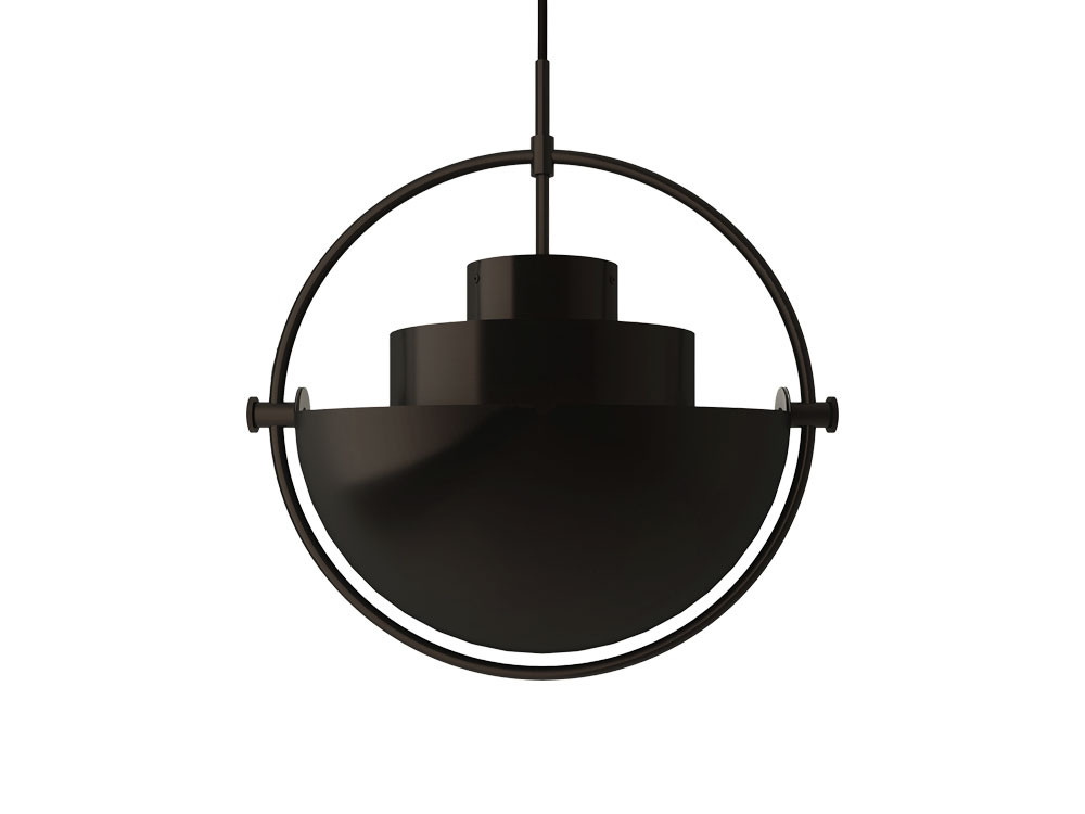 Gubi Multi-Lite Small Pendant Light - Black Brass