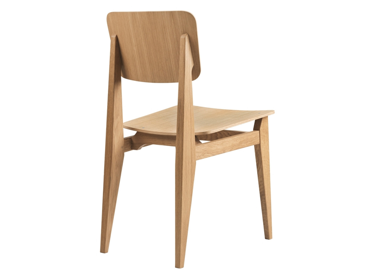 Gubi C-Chair Dining Chair with Veneer Seat by Marcel Gascoin