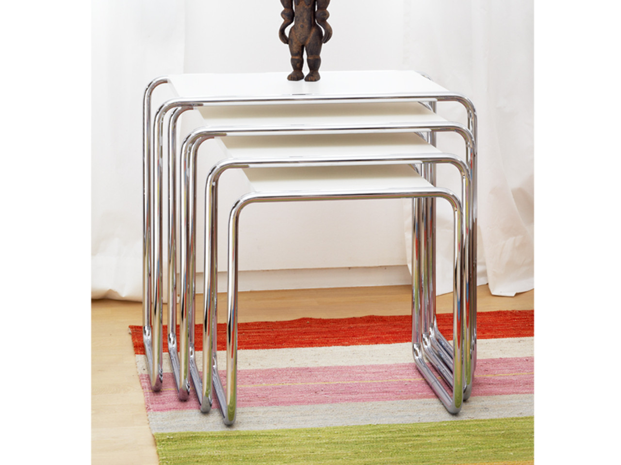 Thonet Set B 9 Nesting Tables by Marcel Breuer
