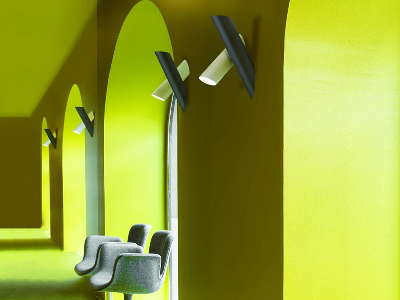 Nemo Tubes Large Wall Light by Charles Kalpakian
