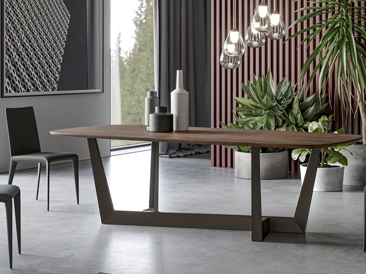Art Dining Table - Wood