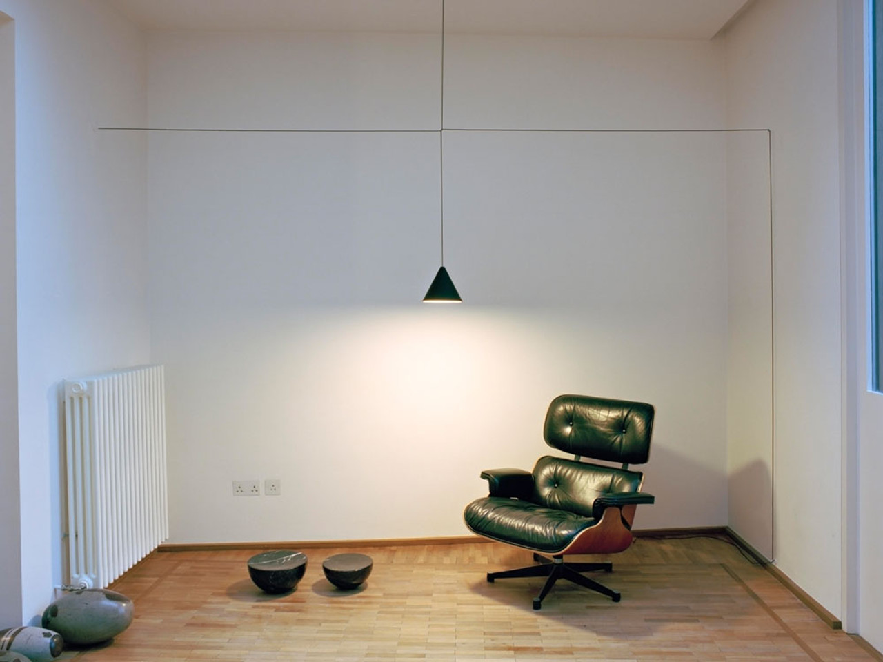 Flos String Pendant Light - Cone by Michael Anastassiades