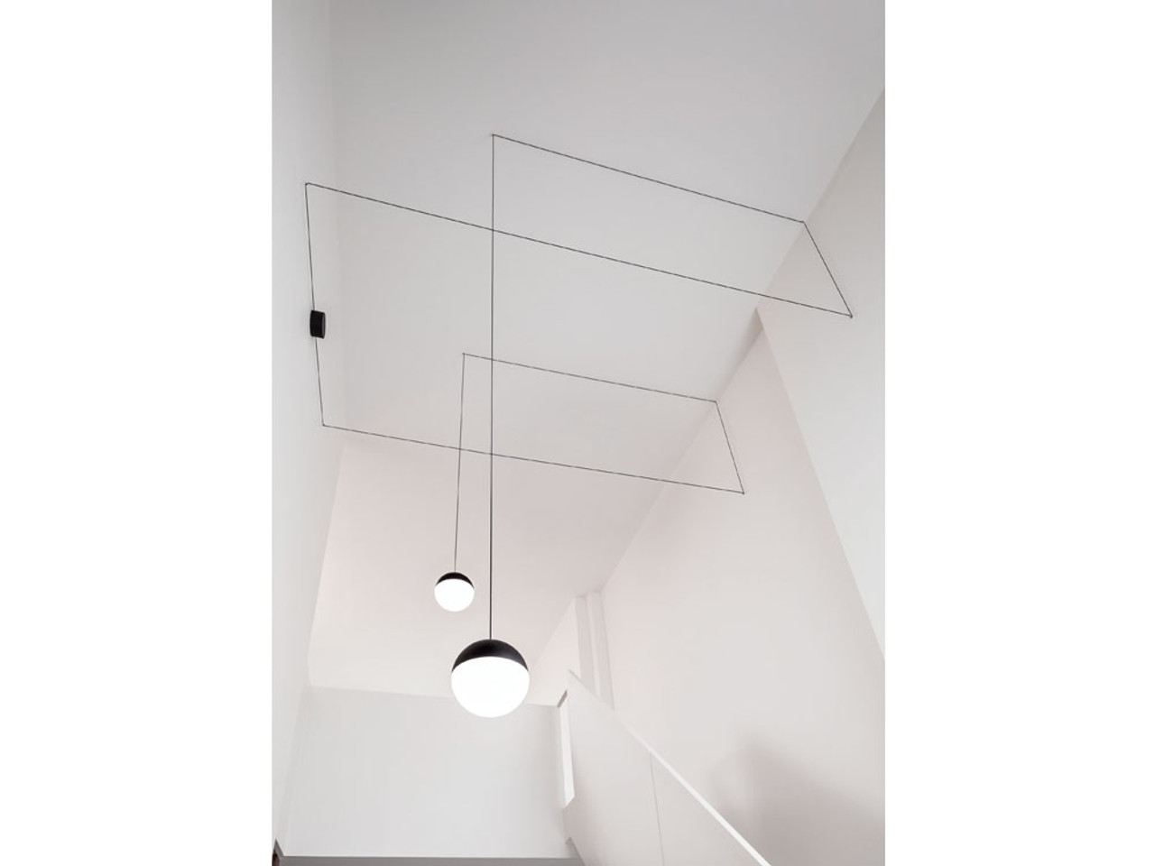 Flos String Pendant Light - Sphere by Michael Anastassiades