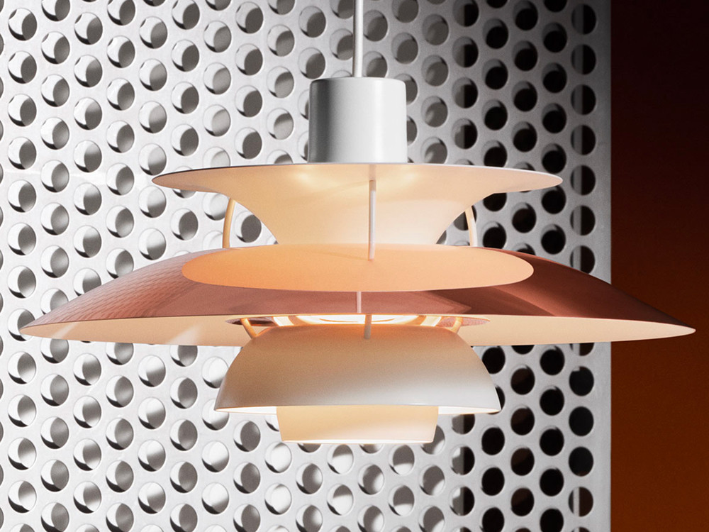 Louis Poulsen PH 5 Copper Pendant Light by Poul Henningsen - Chaplins
