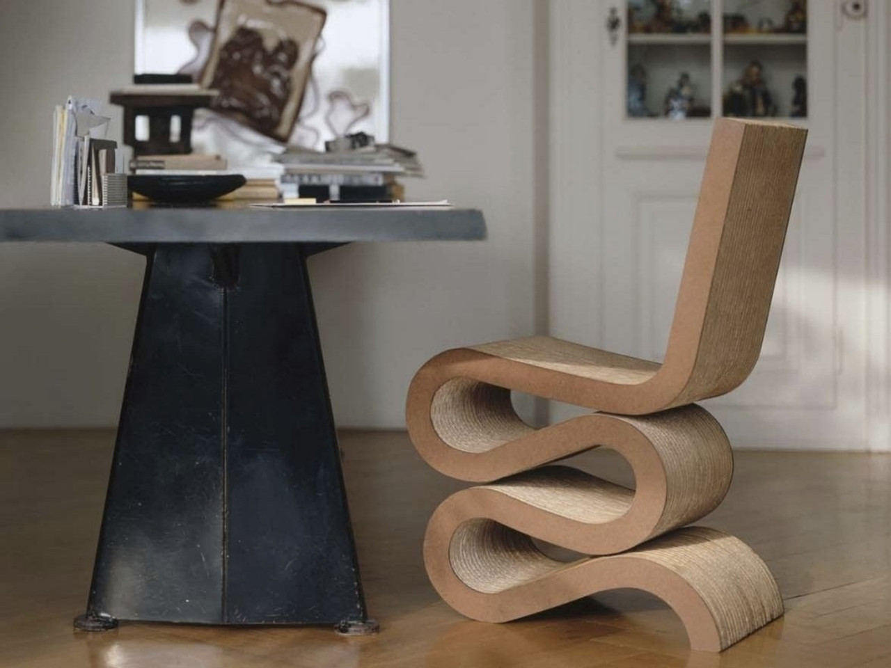 Vitra Trapeze Dining Table by Jean Prouve