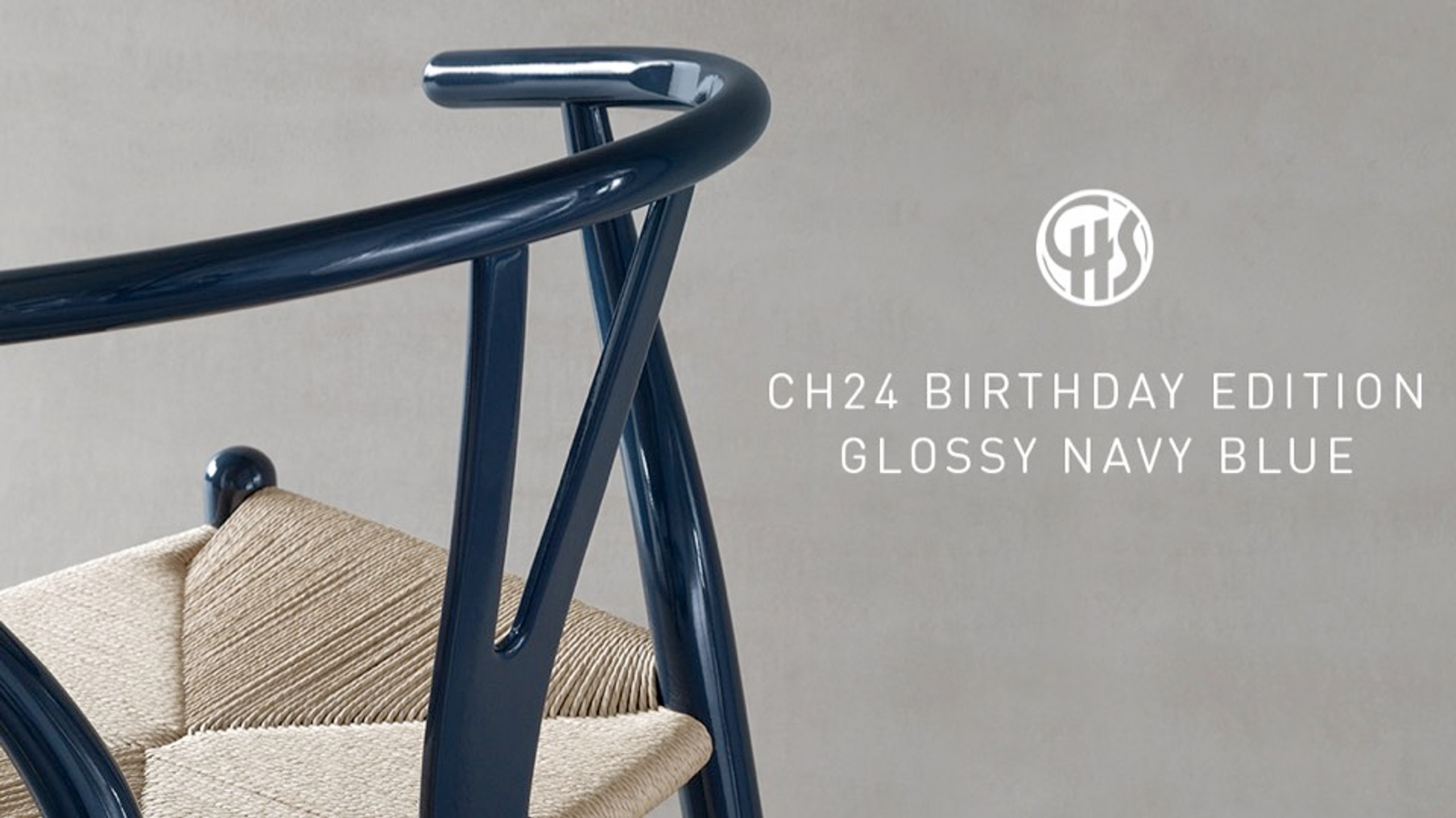 Happy Birthday Hans! Discover The CH24 Wishbone Chair in Glossy Blue