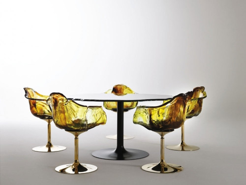 Ella Gold Dining Chair by Jacopo Foggini