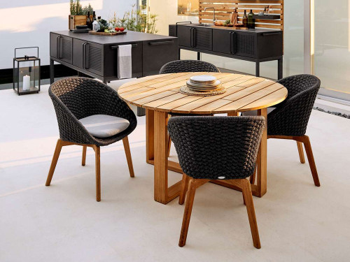Cane-Line Endless Outdoor Round Dining Table