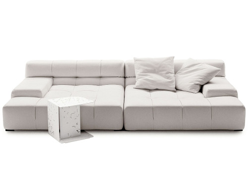 B&B Italia Tufty-Time Leather Sofa by Patricia Urquiola