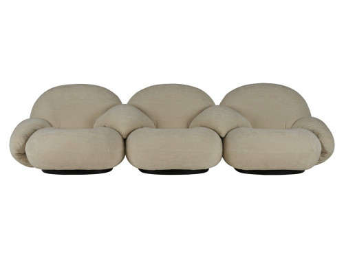 Gubi Pacha 3-Seater Sofa With Armrests by Pierre Paulin