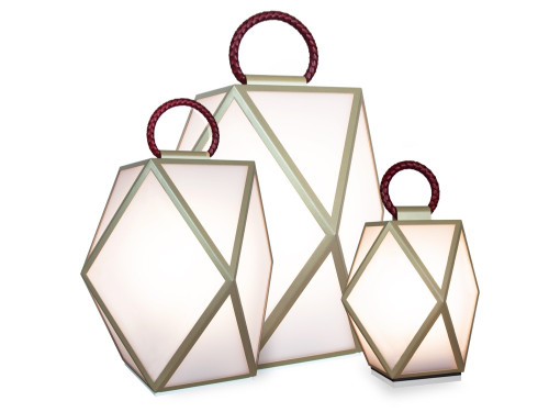 Contardi Lighting Muse Outdoor Battery Powered Lantern - New Colour Ways by Tristan Auer