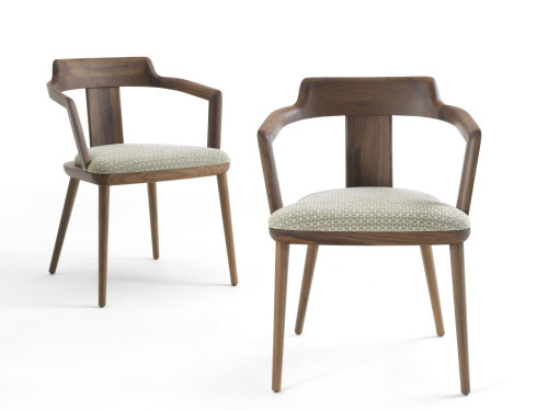 Porada Tilly Dining Chair with Arms by C. Ballabio