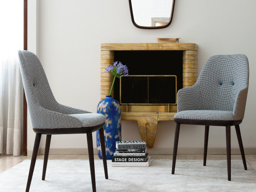  Porada Connie Dining Chair with Arms by C. Ballabio