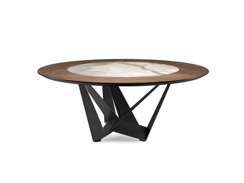 Cattelan Italia Skorpio Ker-Wood Round Dining Table