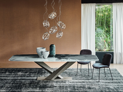 Cattelan Italia Stratos Crystalart Dining Table by Studio Kronos
