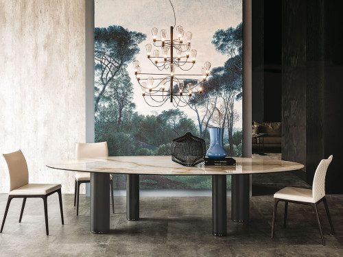 Cattelan Italia Roll Keramik Dining Table - Oval