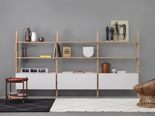 Agapecasa Cavalletto Bookcase by Angelo Mangiarotti 