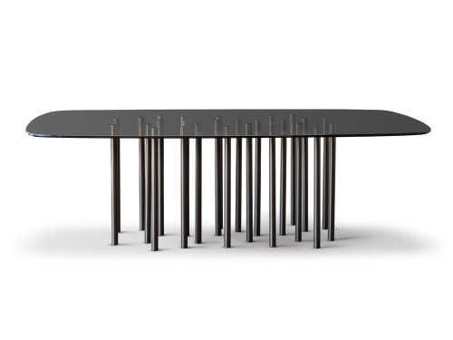 Bonaldo Mille Dining Table with Round Edges by Bartoli Design