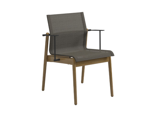 Sway Teak Outdoor Chair With Arms - Set of 4