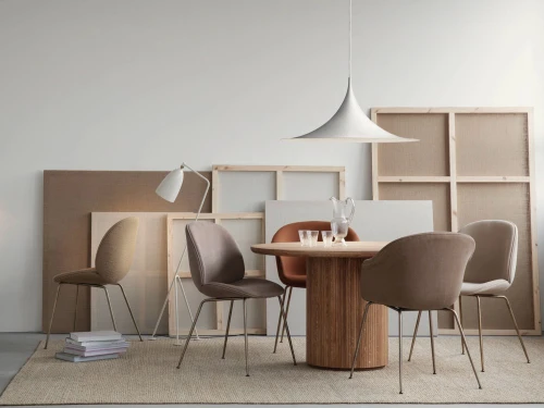 Gubi Moon Round Dining Table by Space Copenhagen