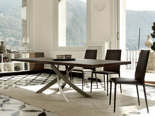 Bontempi Casa Artistico Wood Dining Table by R&D Bontempi