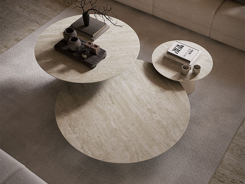 Albert Coffee Tables - Pearl Embossed