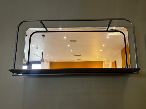 Tresor Shelf - Black Lacquered Steel