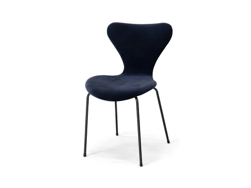 Series 7 Dining Chair - Grey Blue Velvet