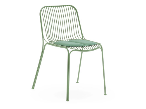 Hiray Outdoor Side Chair - Green-  Set of 5