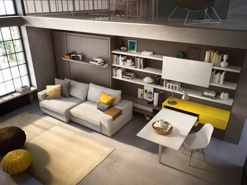 Tango Wall Bed with Sofa