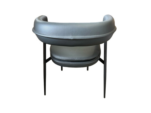 Nena 2262 Small Armchair - Grey Leather- Set of 2