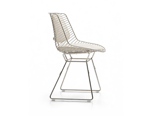 MDF Italia Flow Filo Slim Chair - Nickel Chrome