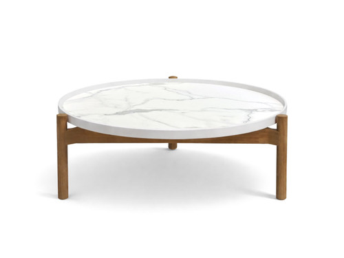 Sepal Outdoor Coffee Table - White