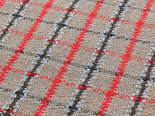 Garden Layers Rug in Tartan Blue Patricia Urquiola for GAN 