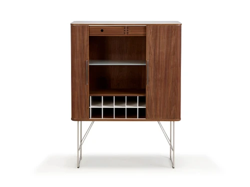 AK 2742 Bar Cabinet - Oiled Walnut