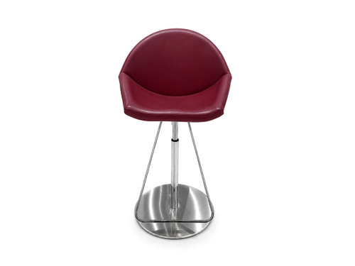 Kiss Bar Stool - Bordeaux Synthetic Leather