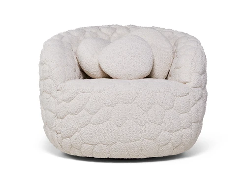 The Introvert Chair by Robbie Williams - Ivory Fabric