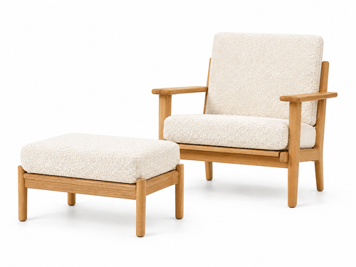 CH290 Lounge Chair & Ottoman