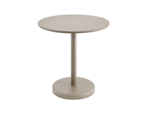 Linear Steel Cafe Table - Taupe 