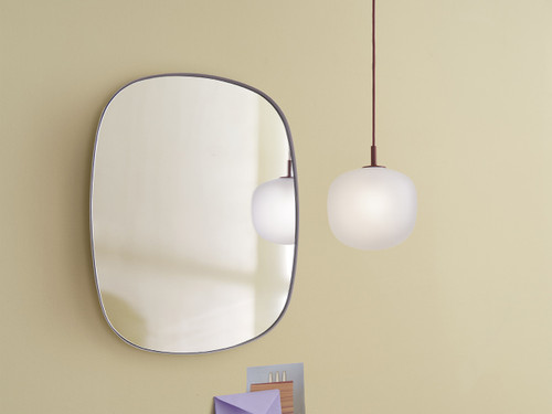 Framed Mirror - Taupe Frame