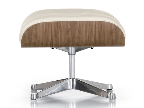 Vitra Eames Ottoman - White Walnut by Charles & Ray Eames