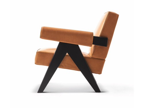 Cassina 053 Capitol Complex Armchair by CRS Cassina in Homage to Pierre Jeanneret