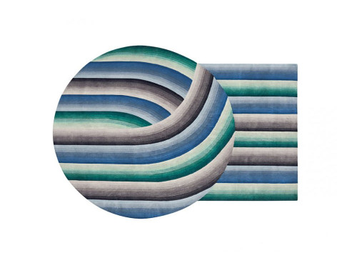 GAN Round Mirage Rug by Patricia Urquiola GAN Round Mirage Rug by Patricia Urquiola