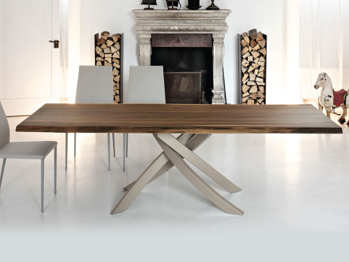 Bontempi Casa Artistico Wood Dining Table by R&D Bontempi
