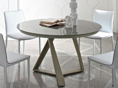 Bontempi Casa Millennium Round Extendable Dining Table