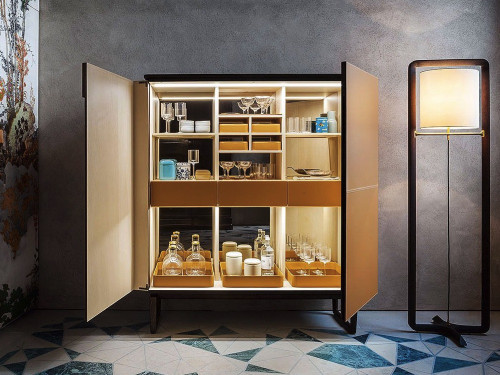 Poltrona Frau Fidelio Drinks Cabinet by Roberto Lazzeroni