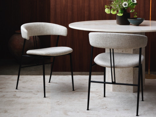 Gubi Violin Dining Chair (Fully Upholstered) by GamFratesi