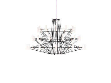 Coppélia Black Satin Small Chandelier - Quickship