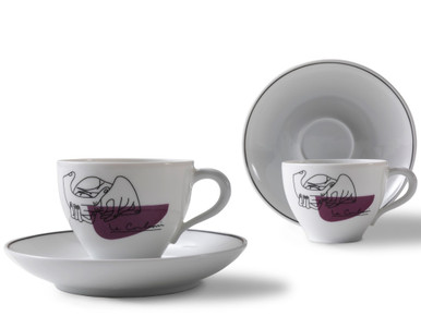 LC Service Prunier Cup and Saucer (Set of 2)